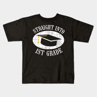 Straight Into 1st Grade Back To School Gift Kids T-Shirt